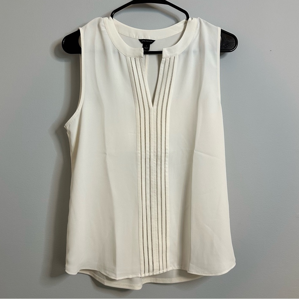 White V Neck Blouse
